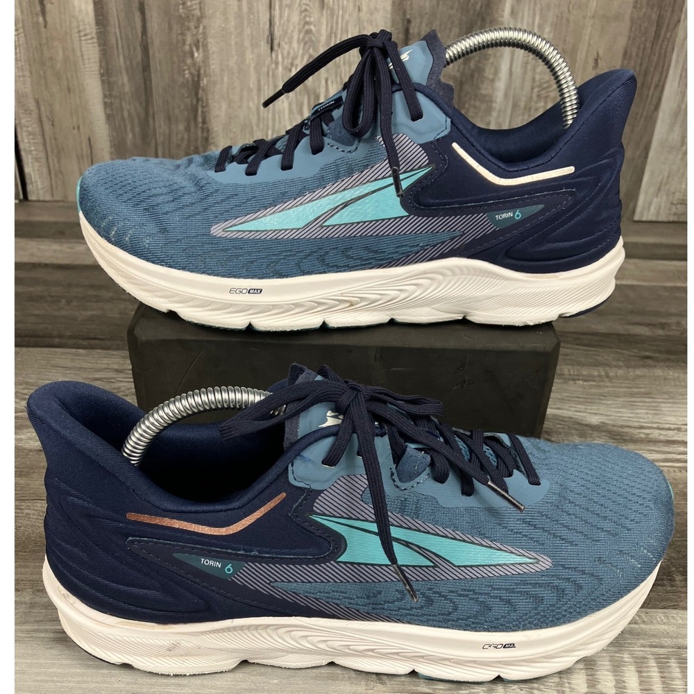 Altra Torin 6 Mens Running Shoes Blue Navy Teal AL0A7R6T419 US 10